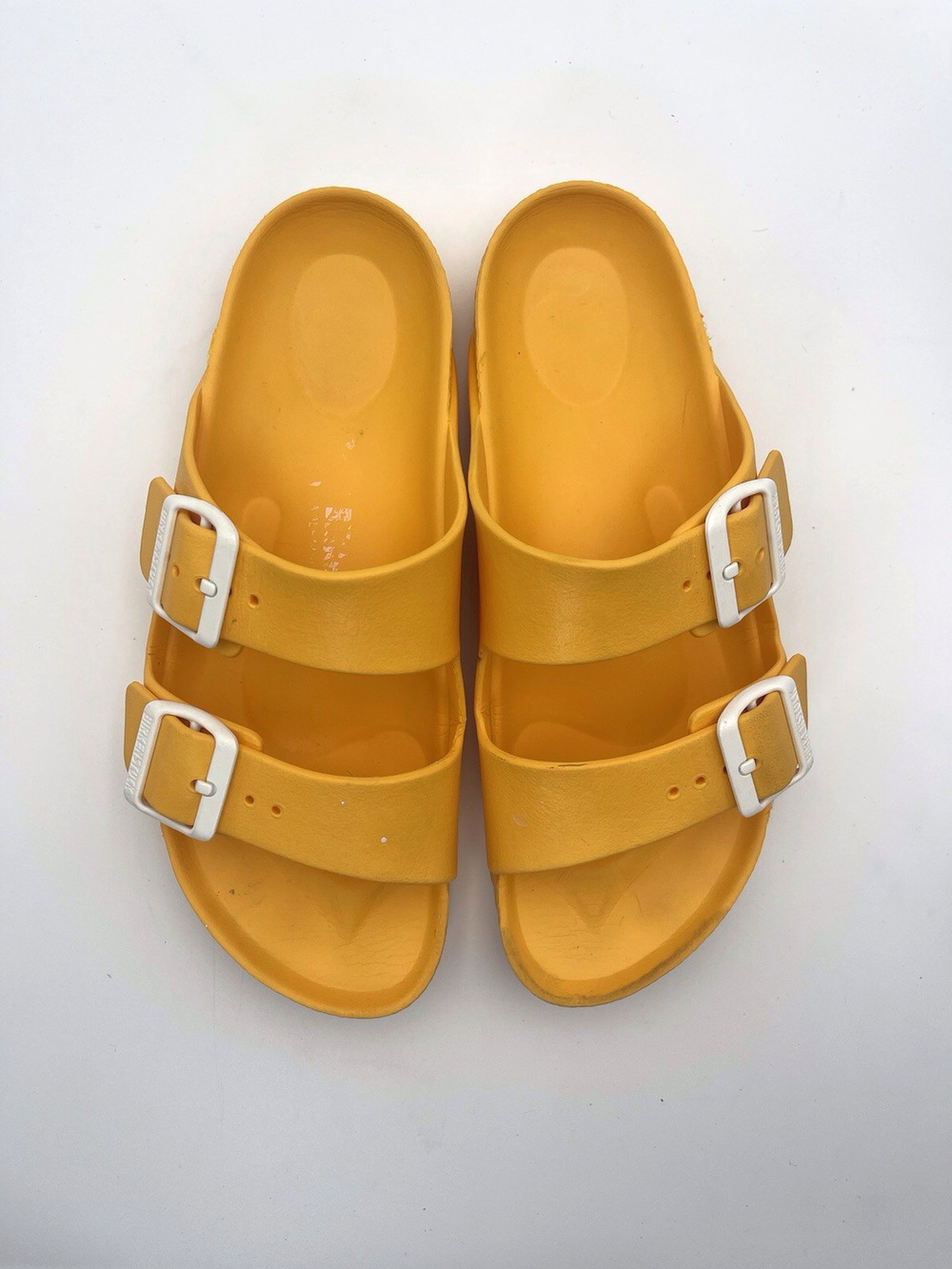 Birkenstock Arizona EVA Sandals Orange Waterproof Slides SZ 7W/5M
